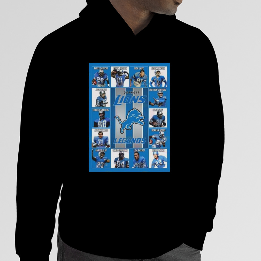 Detroit Lions Legends Players 2023 Signatures Shirt, hoodie