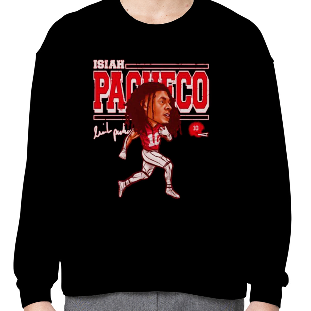 Official isiah pacheco kansas city cartoon football shirt, hoodie