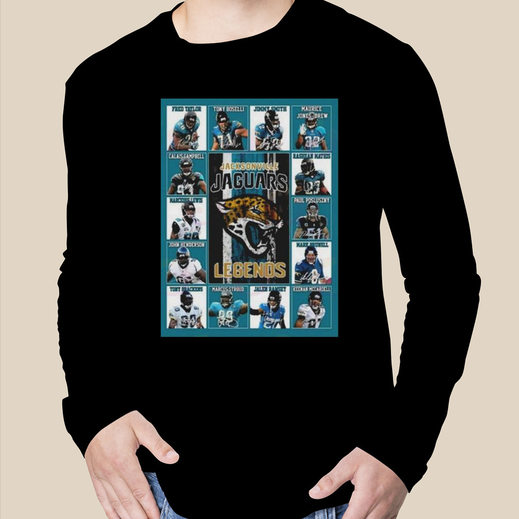 Official Jacksonville jaguars legends players 2023 signatures T