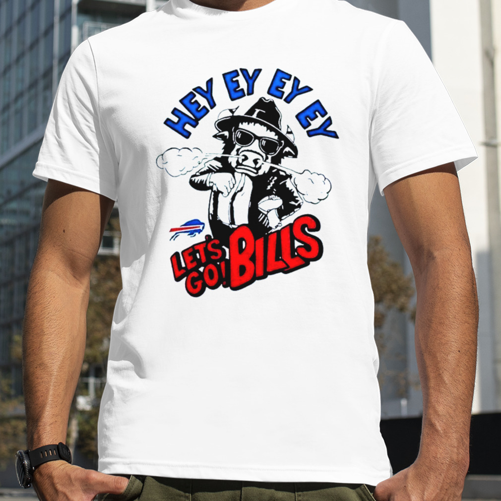 Buffalo Bills Let's Go Bills Mascot Hey Ey Ey Ey Shirt by Macoroo