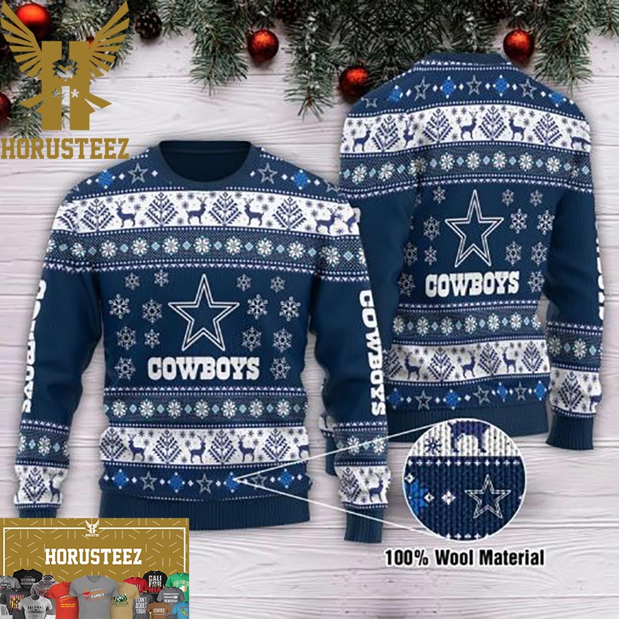 Dallas Cowboys Jack Skellington Football Christmas Ugly Sweater Gift  Fanmade