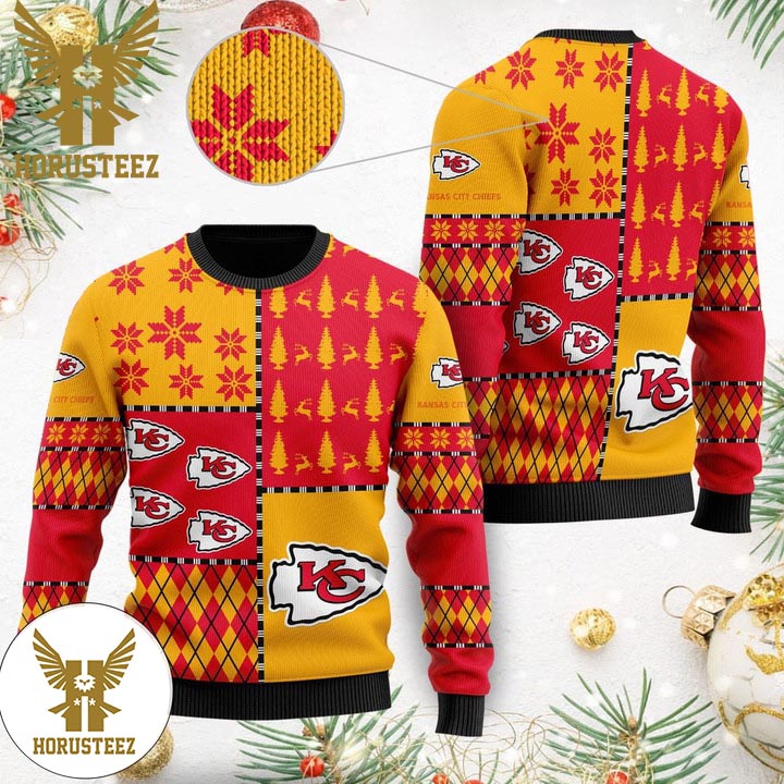 Kansas City Chiefs NFL Team HoHoHo Mickey Funny Xmas Christmas