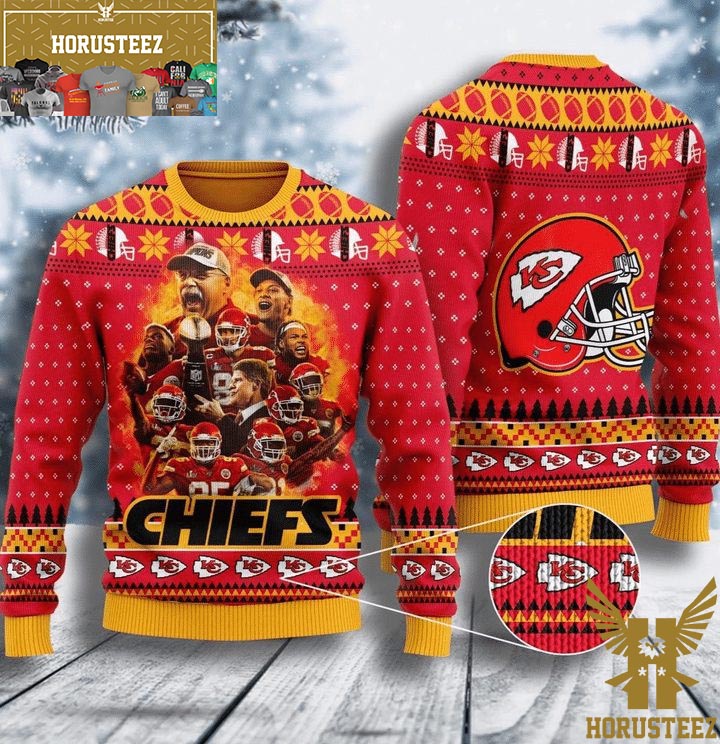 Kansas City Chiefs X Grateful Dead Christmas Ugly Sweater