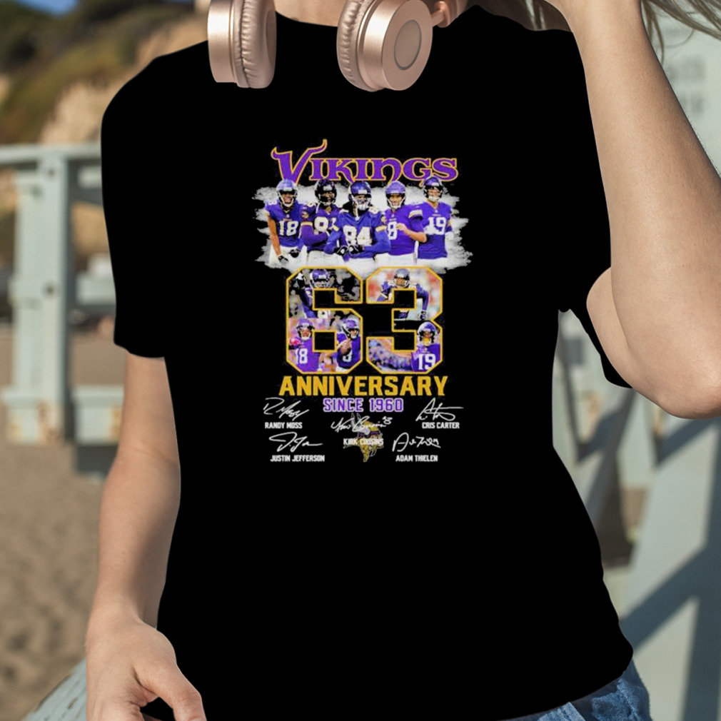 Minnesota Vikings 63 Anniversary Since 1960 Shirt