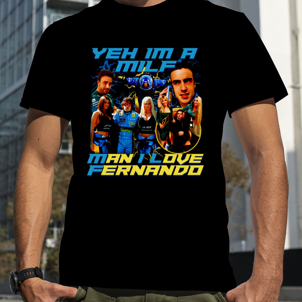 Zarga Apparel Fernando Alonso Milf Meme Tee Shirt