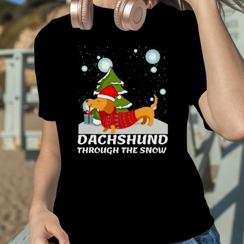 Buy Dachshund Christmas Shirt Dachshund Through the Snow Vintage