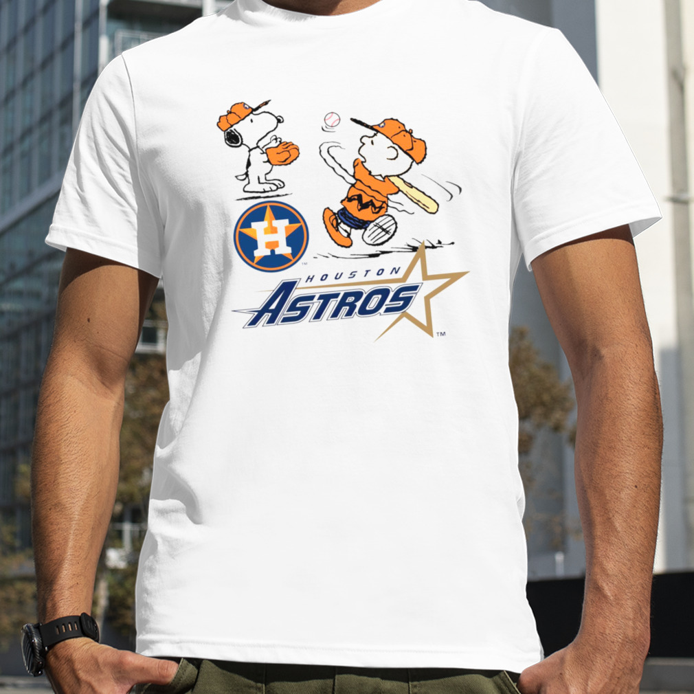 Peanuts Charlie Brown And Snoopy Playing Baseball Houston Astros