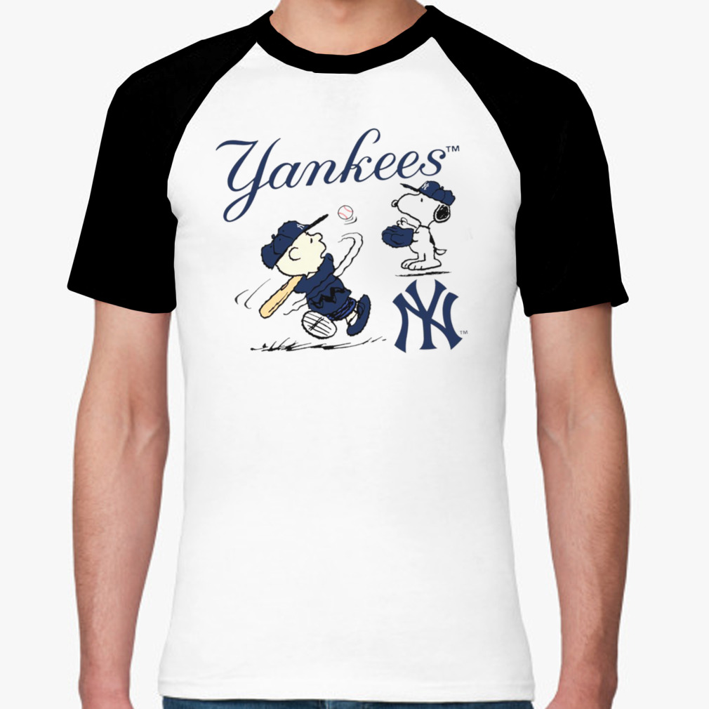 Official Peanuts Charlie Brown And Snoopy Playing Baseball New York Yankees  Shirt - teejeep