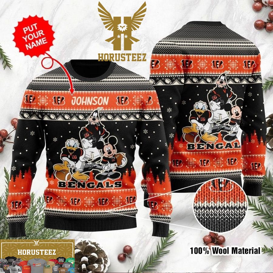 NFL Grinch Fuck Them Cincinnati Bengals Ugly Christmas Sweater