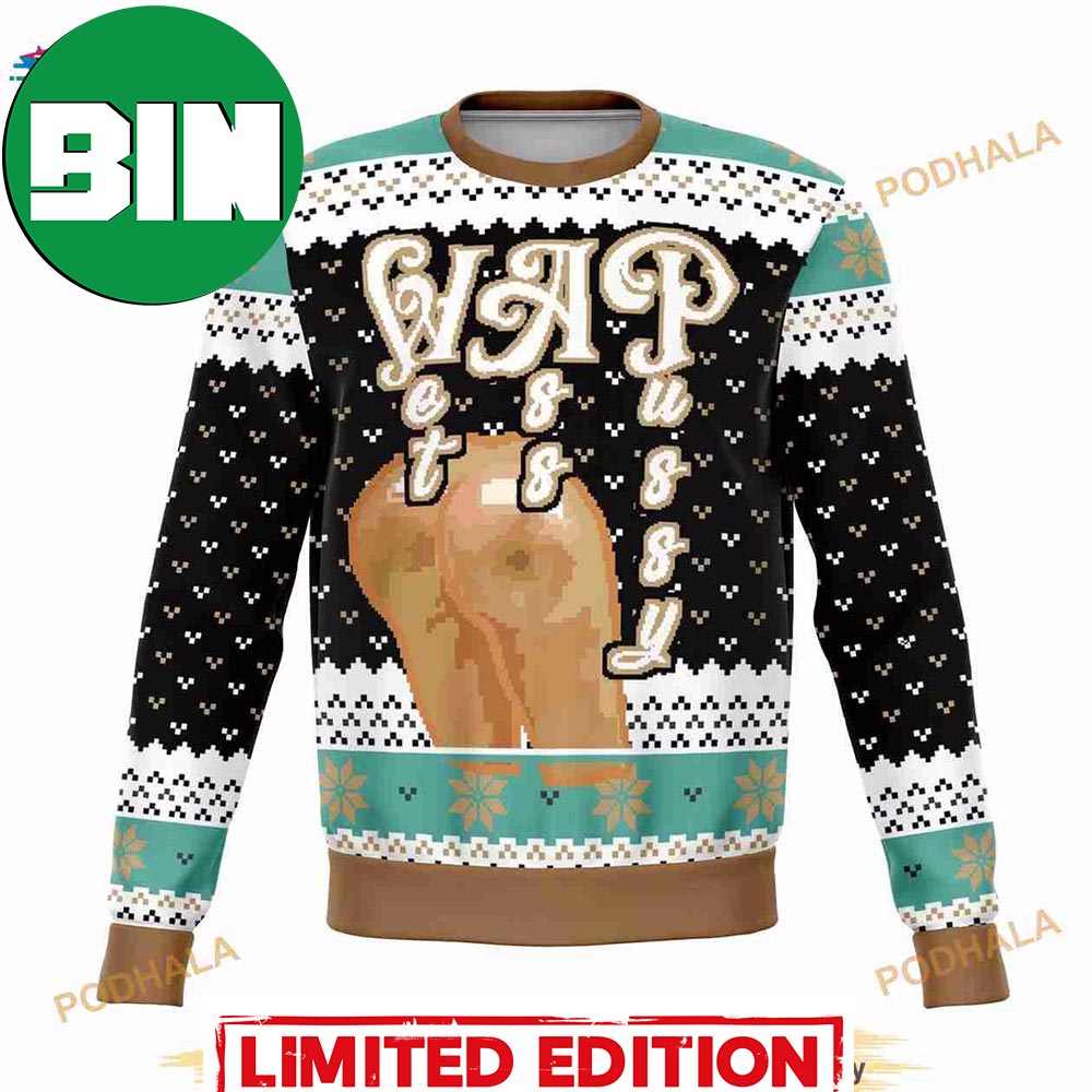 Wet Ass Puy Initials Funny Ugly Christmas Sweater Xmas Gifts