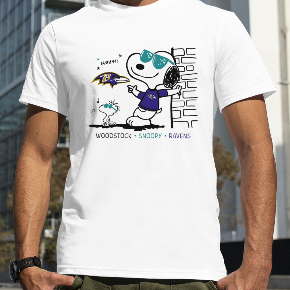 Woodstock Snoopy Ravens shirt,