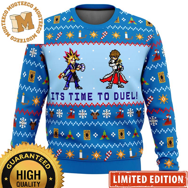 Yugioh Its Time To Duel Yugi And Kaiba Ugly Christmas Sweater