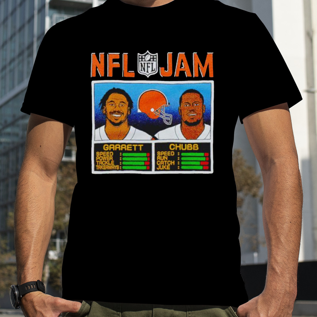 Nfl Jam Cleveland Browns Myles Garrett And Nick Chubb Shirt