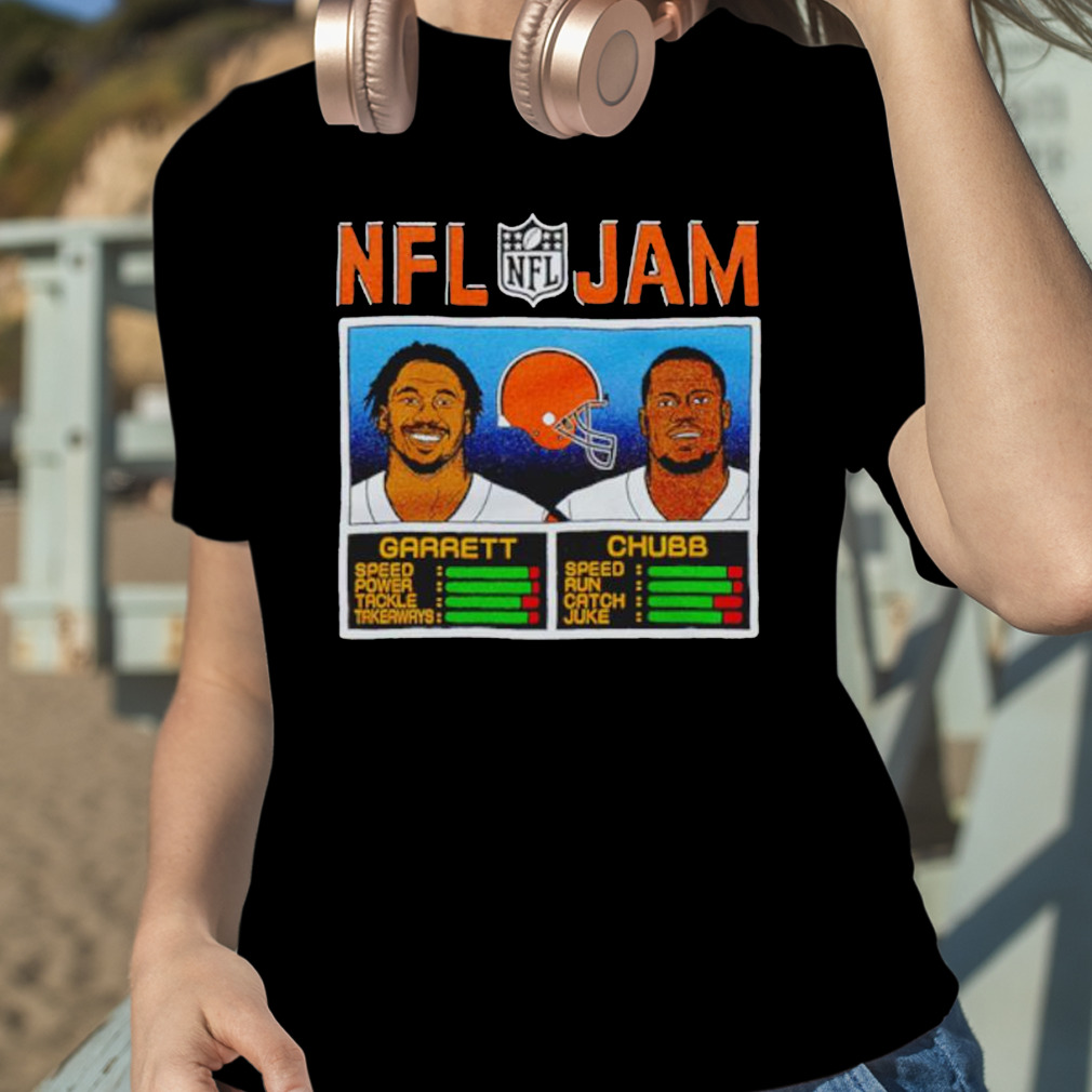 NFL Jam Cleveland Browns Myles Garrett and Nick Chubb shirt