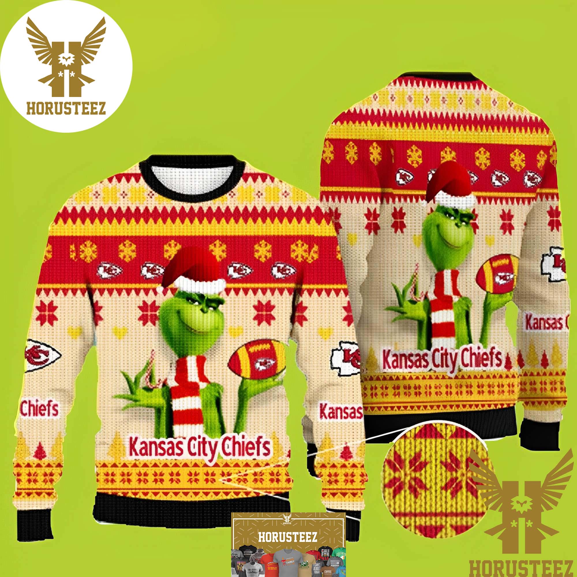 NFL Green Bay Packers Cute Grinch Best For Xmas Holiday Christmas Ugly  Sweater