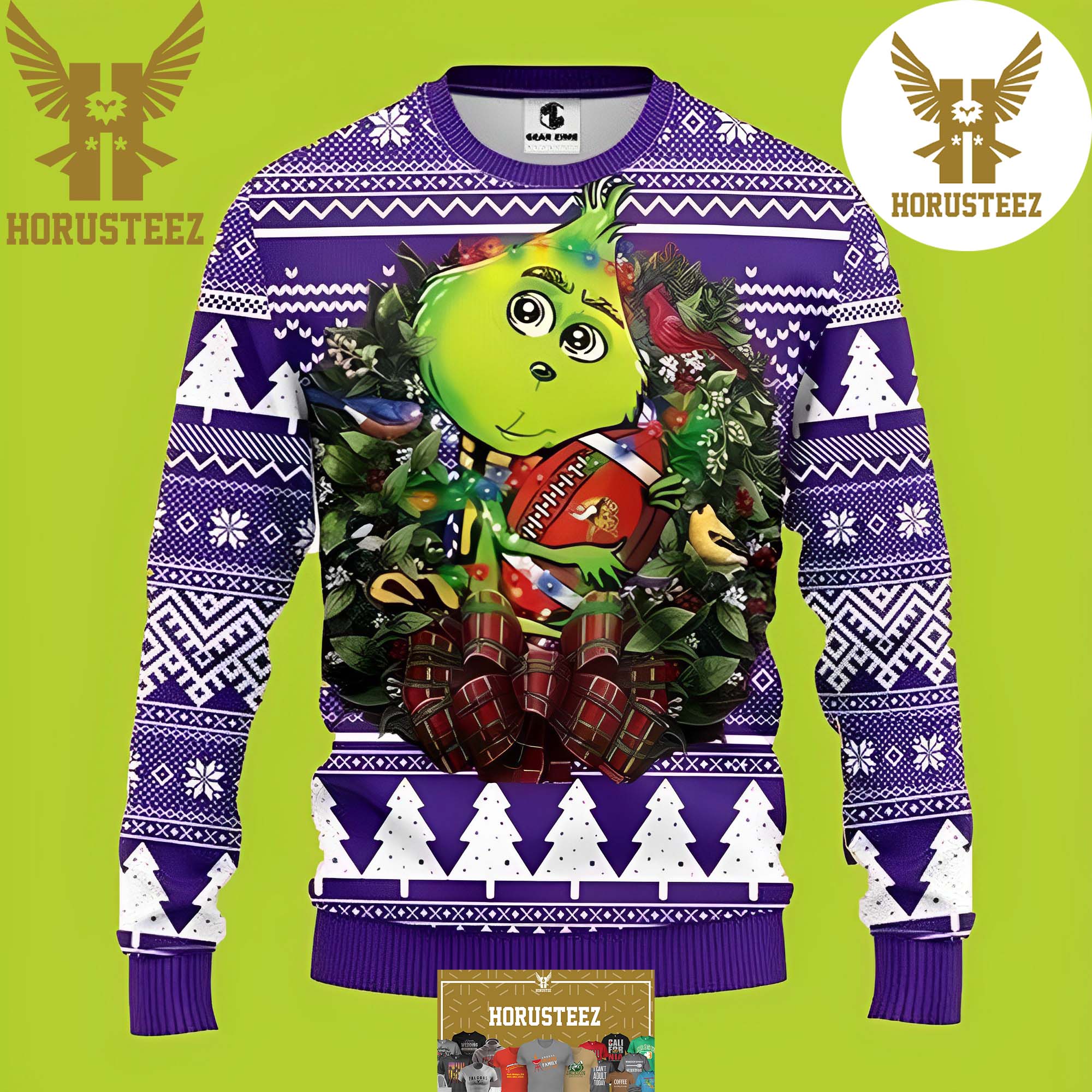 NFL Pittsburgh Steelers X Grinch Christmas Ugly Sweater