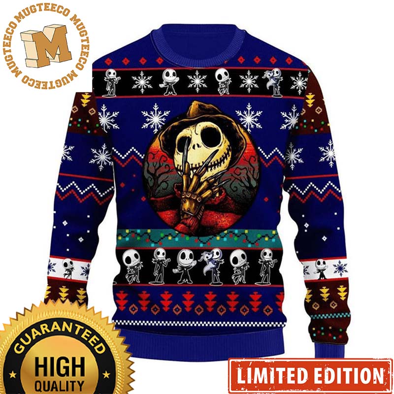 NFL Jack Skellington Miami Dolphins Ugly Christmas Sweater - LIMITED EDITIOn