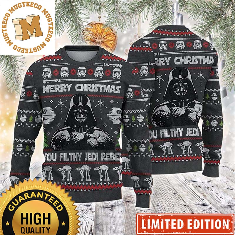 Star Wars Darth Vader Merry Xmas You Filthy Jedi Rebel Christmas Ugly Sweater