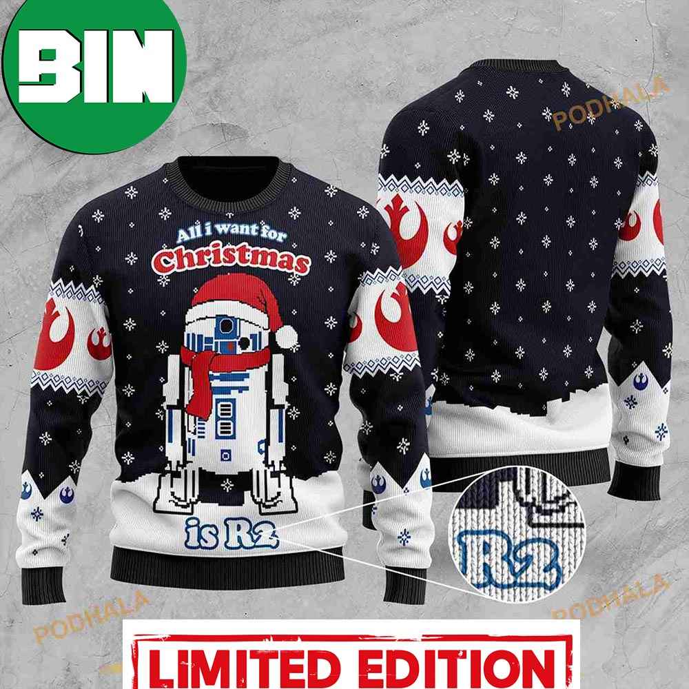 Star Wars R2D2 Ugly Christmas Sweater
