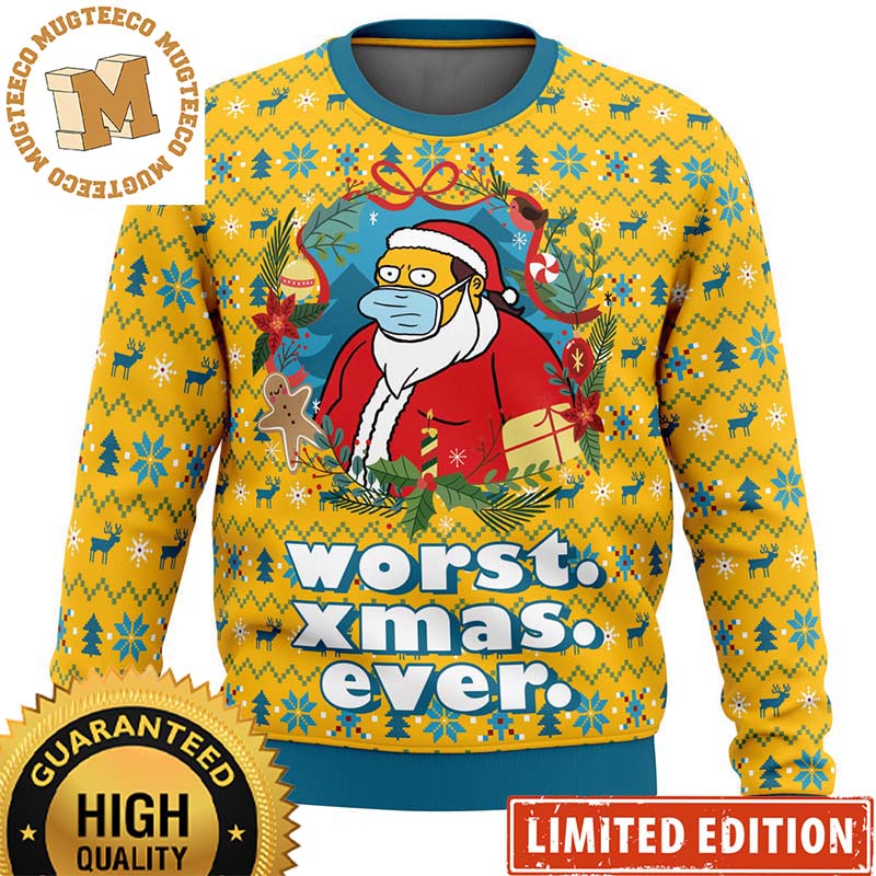 The  Simpsons Worst Christmas Ever Funny Ugly Christmas Sweater 2023