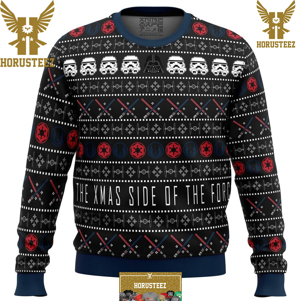 The Xmas Side Of The Force Star Wars Funny Christmas Ugly Sweater