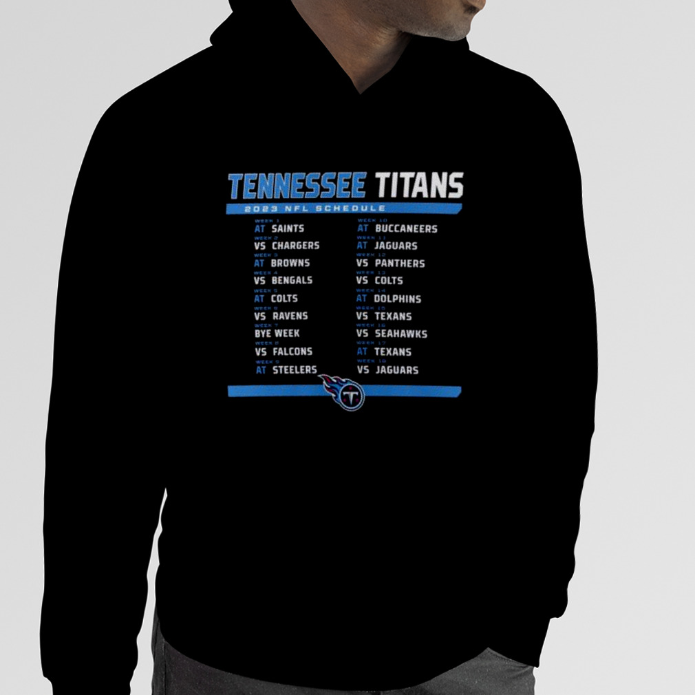 Tennessee Titans 2023 Nfl Schedule Shirt - Peanutstee