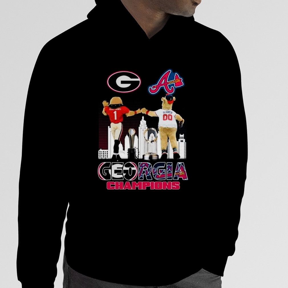 Georgia Champions Georgia Bulldogs And Atlanta Braves Mascot Sky 2023  Shirt, hoodie, longsleeve, sweatshirt, v-neck tee