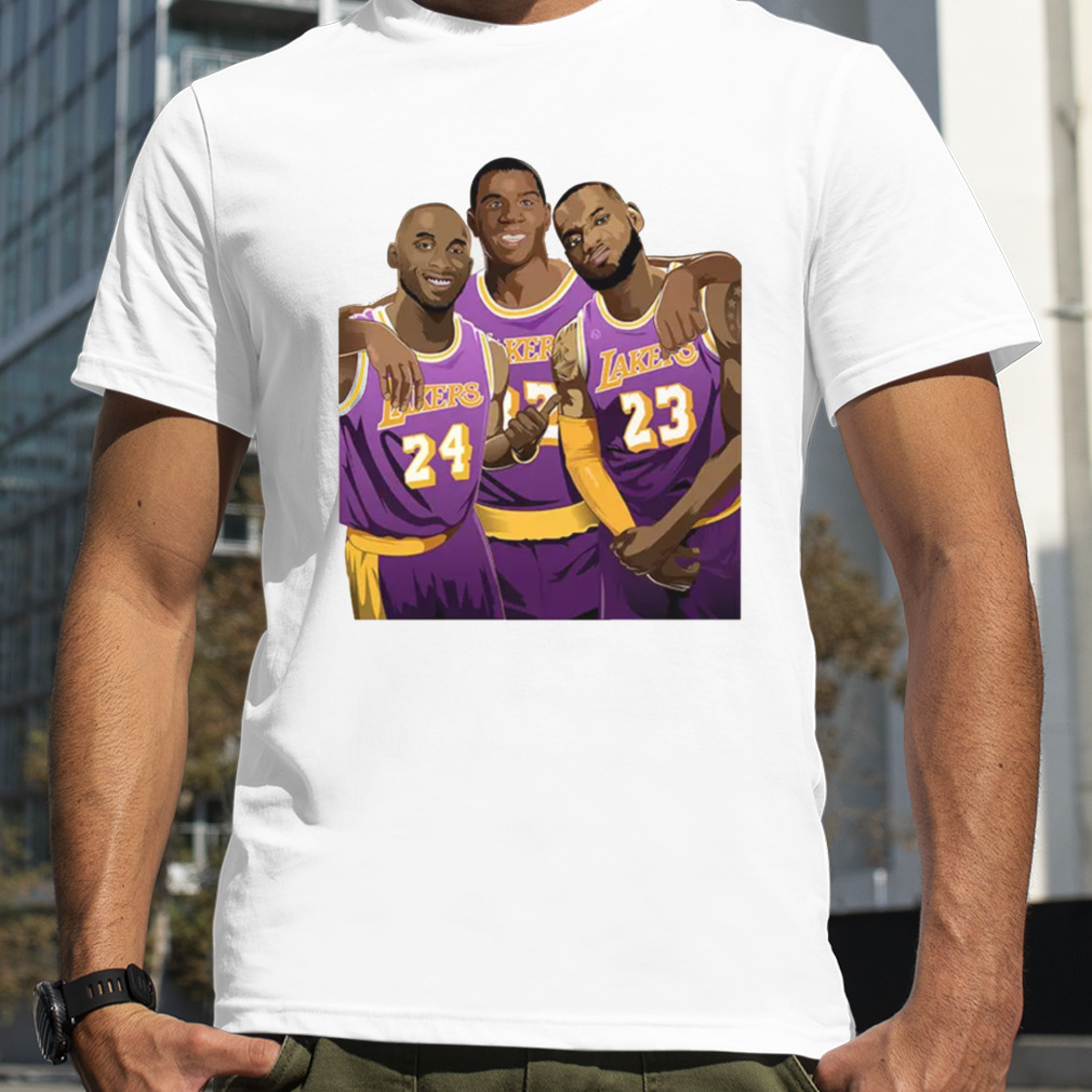 Los Angeles Lakers Geats Lebron Kobe Magic logo T shirt S through 3XL!