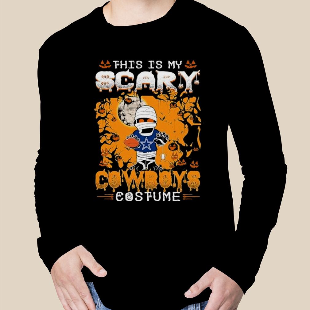 Nfl Dallas Cowboys Halloween This Is My Scary Costume T Shirt - Peanutstee