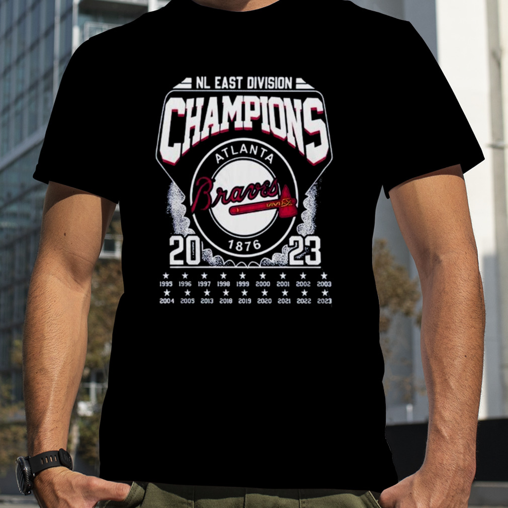 Atlanta Braves 2021 NL Champions T-Shirt from Homage. | Ash | Vintage Apparel from Homage.