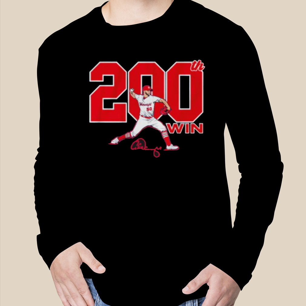 St. Louis Cardinals Adam Wainwright 200 Wins Shirt - Peanutstee