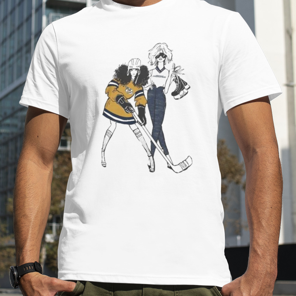 G-III 4Her By Carl Banks Heather Gray Nashville Predators Hockey Girls T-Shirt