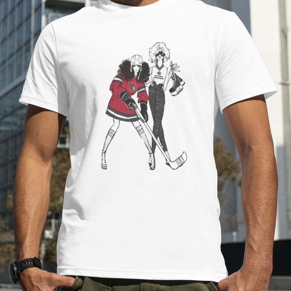 G-III 4Her by Carl Banks Heather Gray Ottawa Senators Hockey Girls Fitted T-Shirt