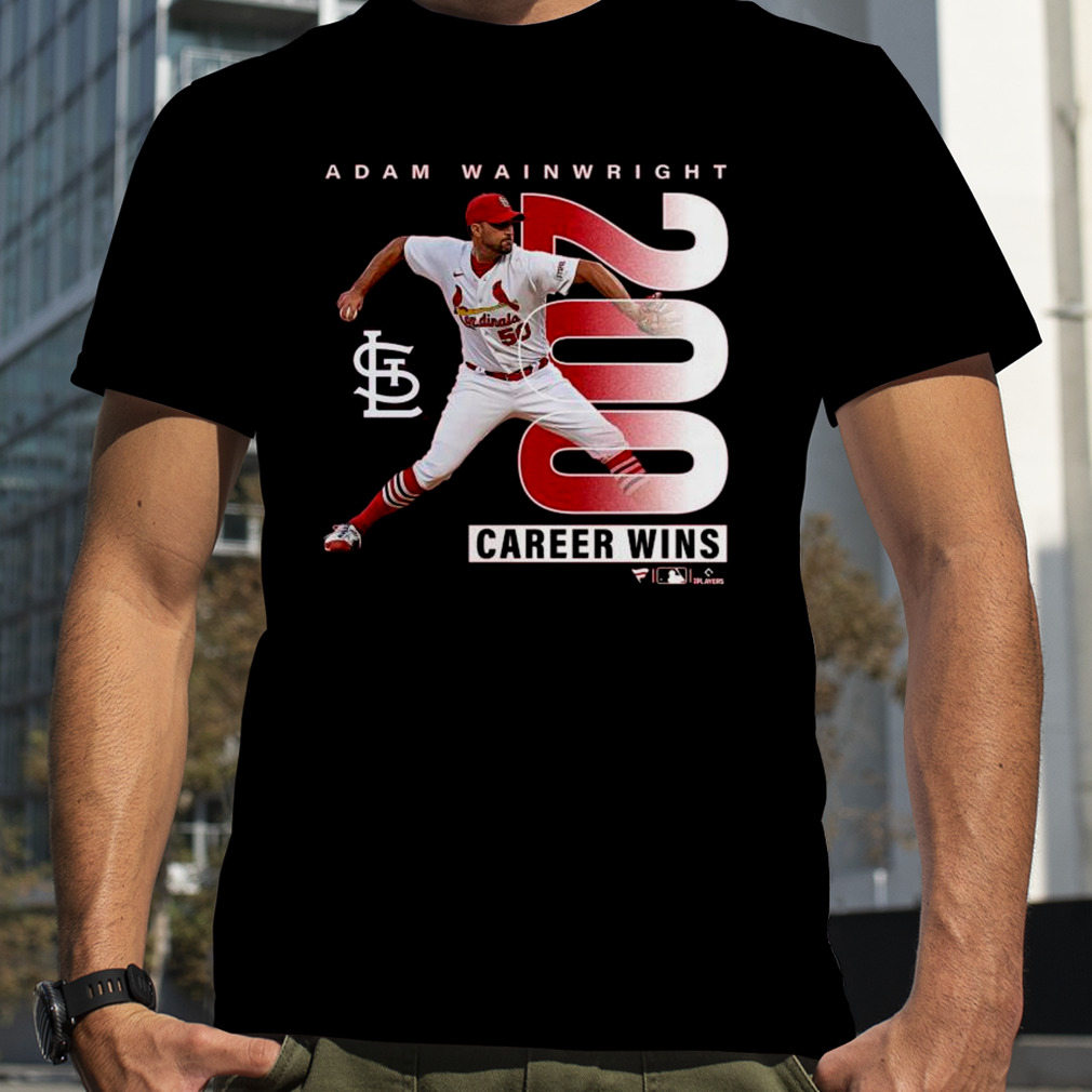 Adam Wainwright St Louis Cardinals Fanatics Branded 200th Career Win T-shirt  - Shibtee Clothing