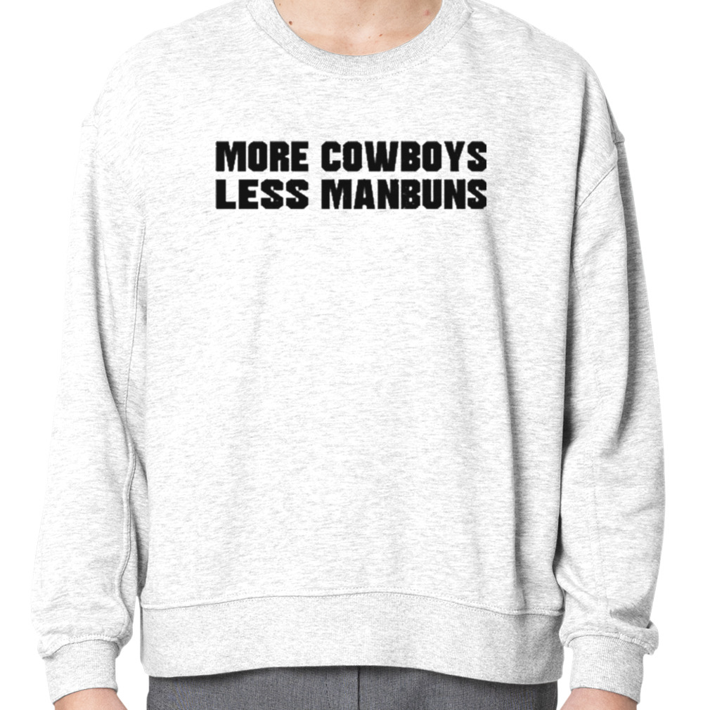 Derek Johnson More Cowboys Less Manbuns Tee Shirt - Teebreat