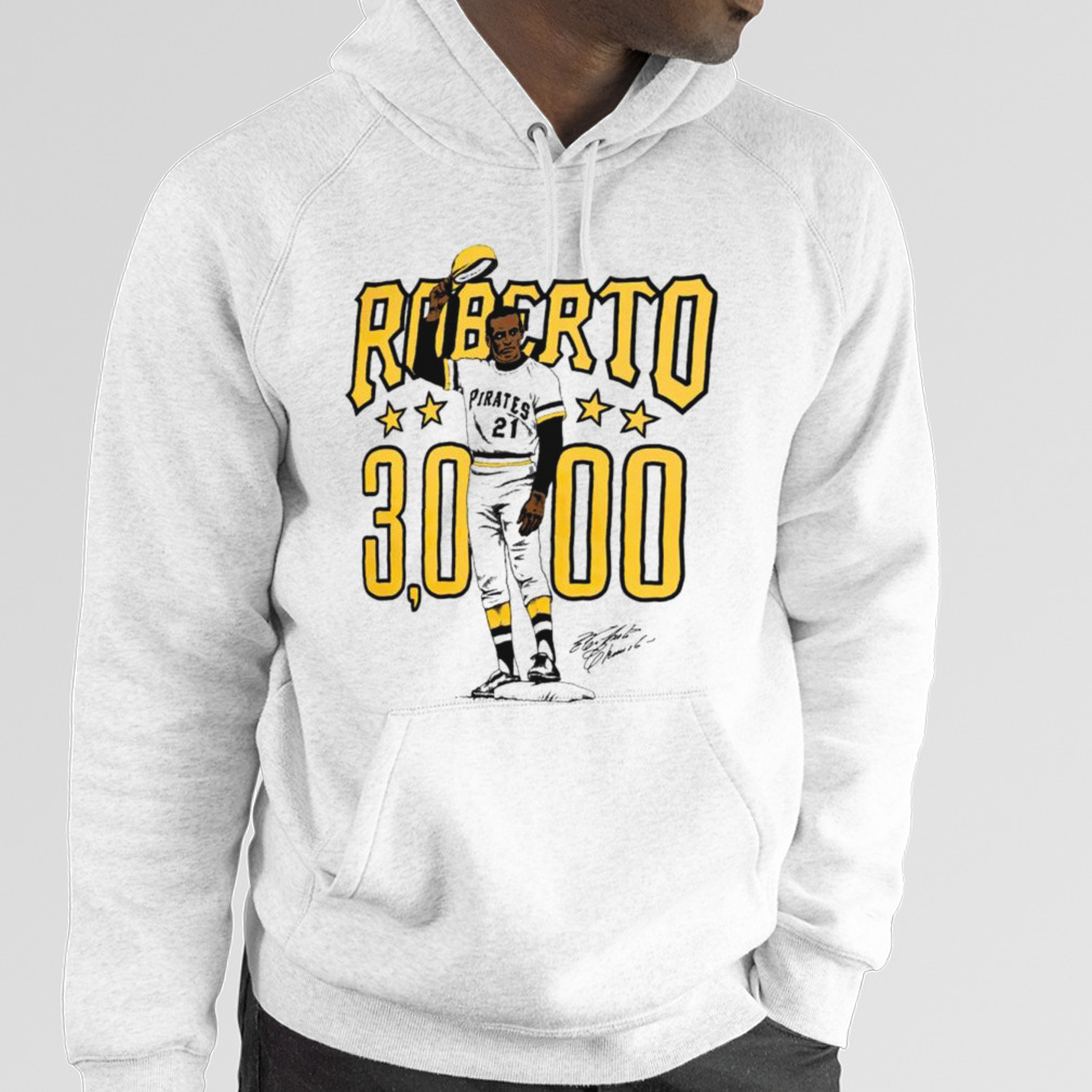 Roberto Clemente 30000 Pittsburgh Pirates Illustration Signature Shirt