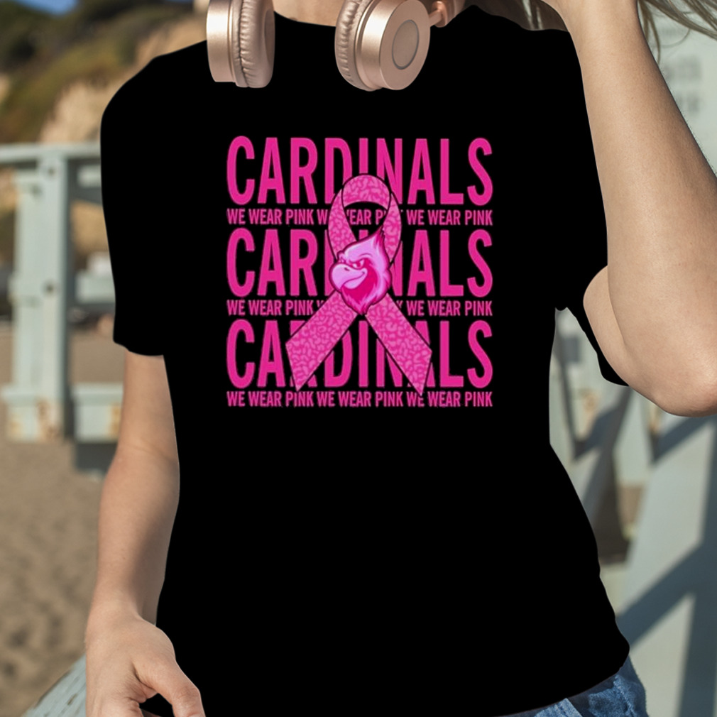 Arizona Cardinals Mascot We Wear Pink Cancer T-shirt,Sweater