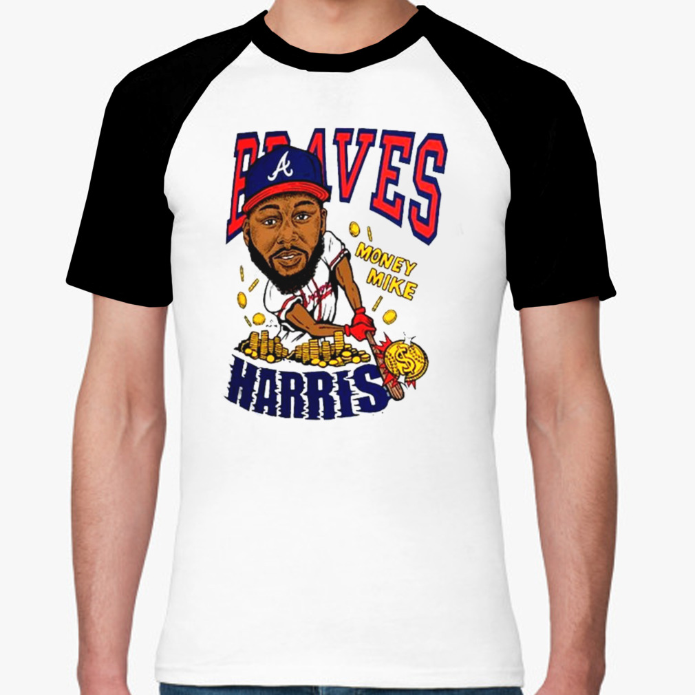 Atlanta Braves Michael Harris Ii Homage Caricature Tri Blend T Shirt