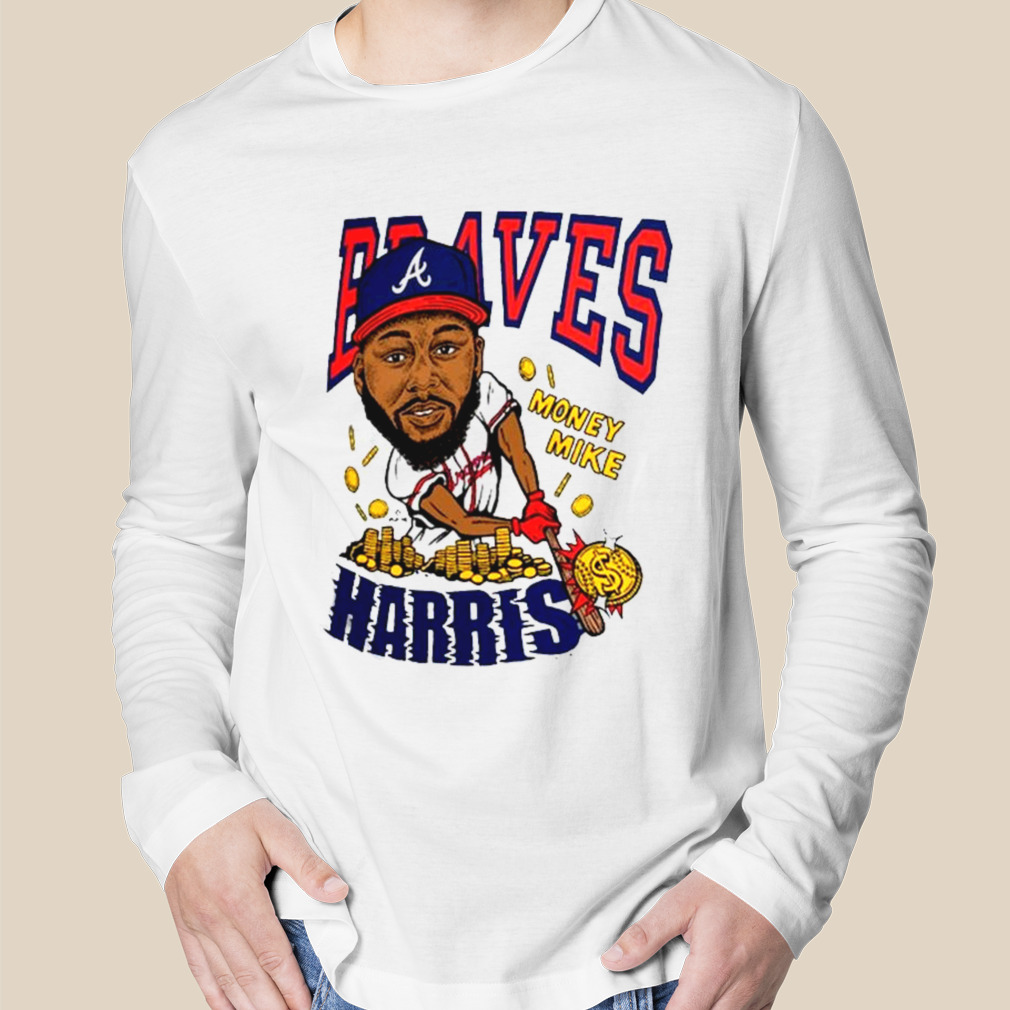 Atlanta Braves Michael Harris Ii Homage Caricature Tri Blend T Shirt