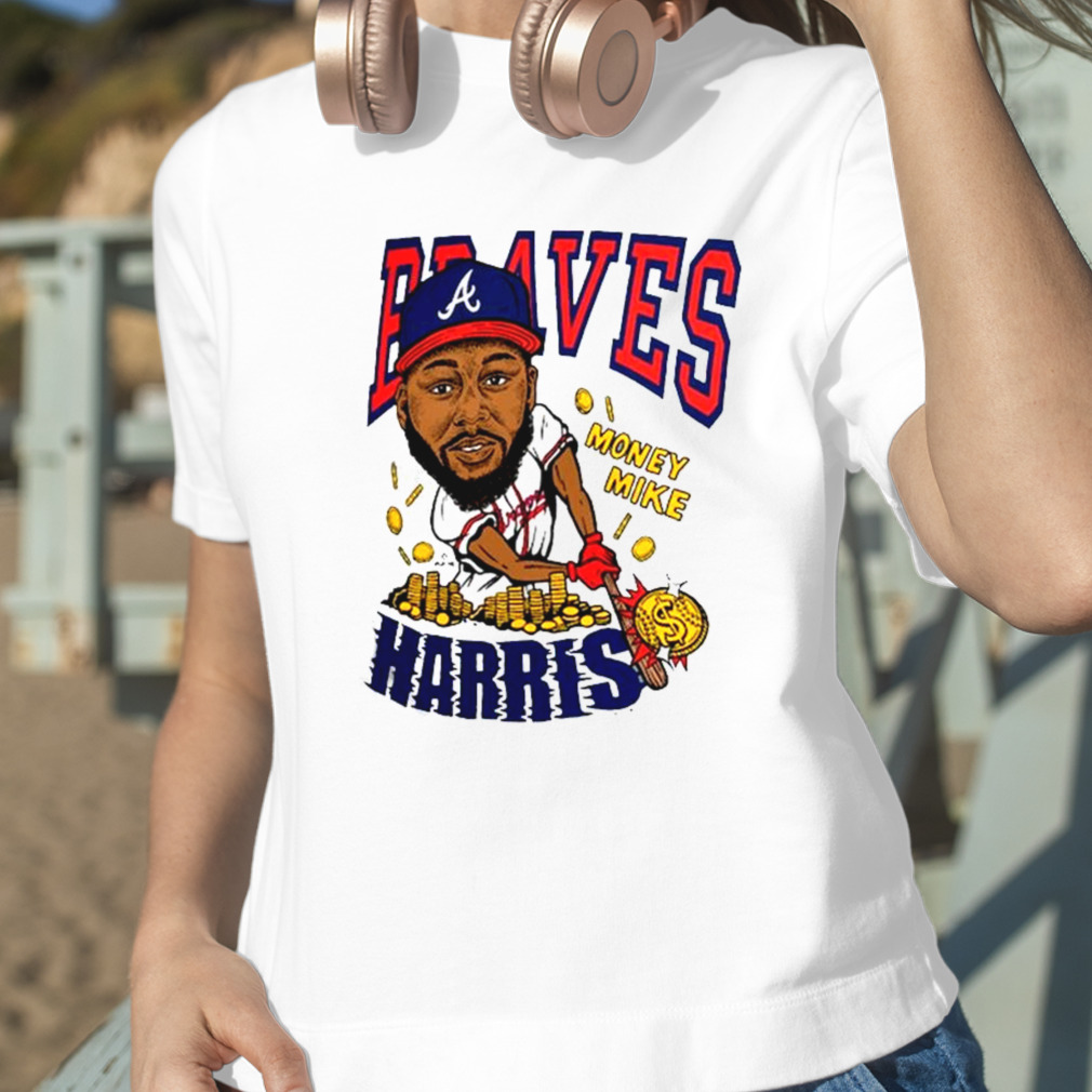 Atlanta Braves Michael Harris Ii Homage Caricature Tri Blend Shirt