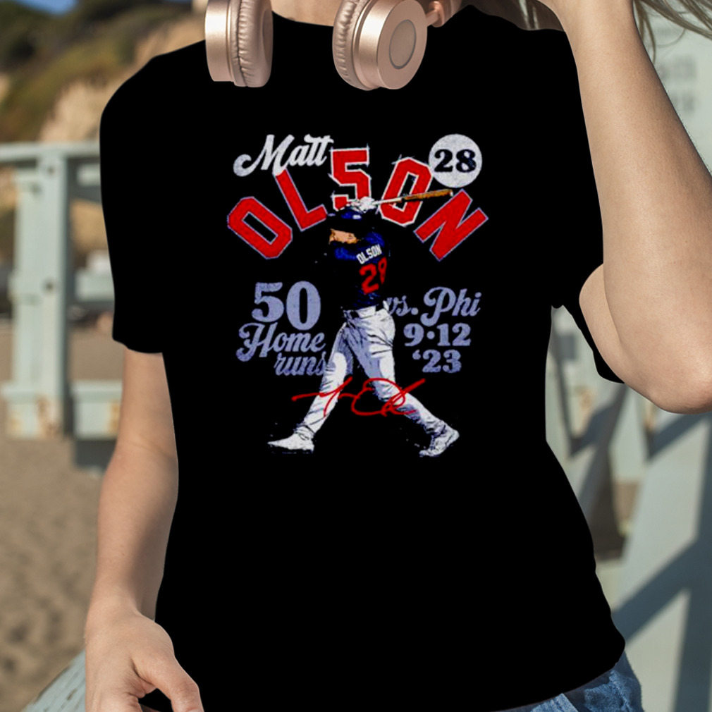 Matt Olson Atlanta 50 Homers Baseball Shirt - Reallgraphics