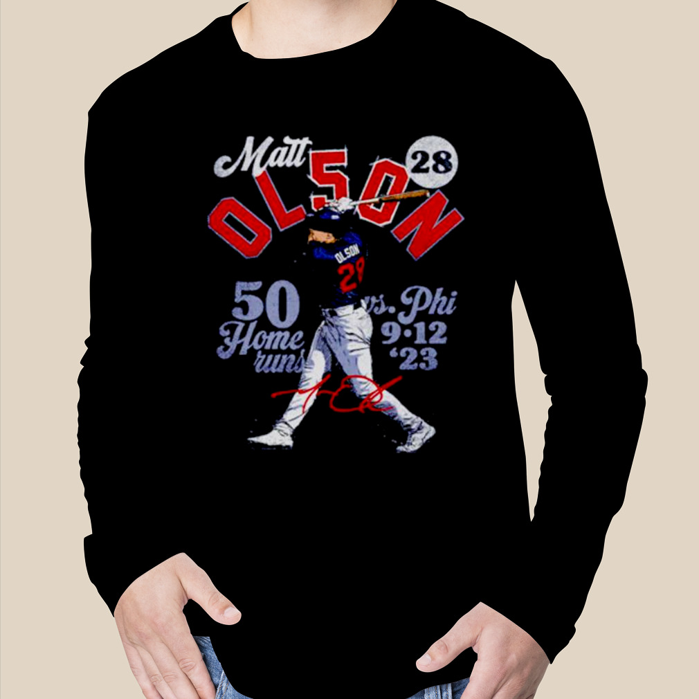 Matt Olson Atlanta 50 Homers Baseball Shirt