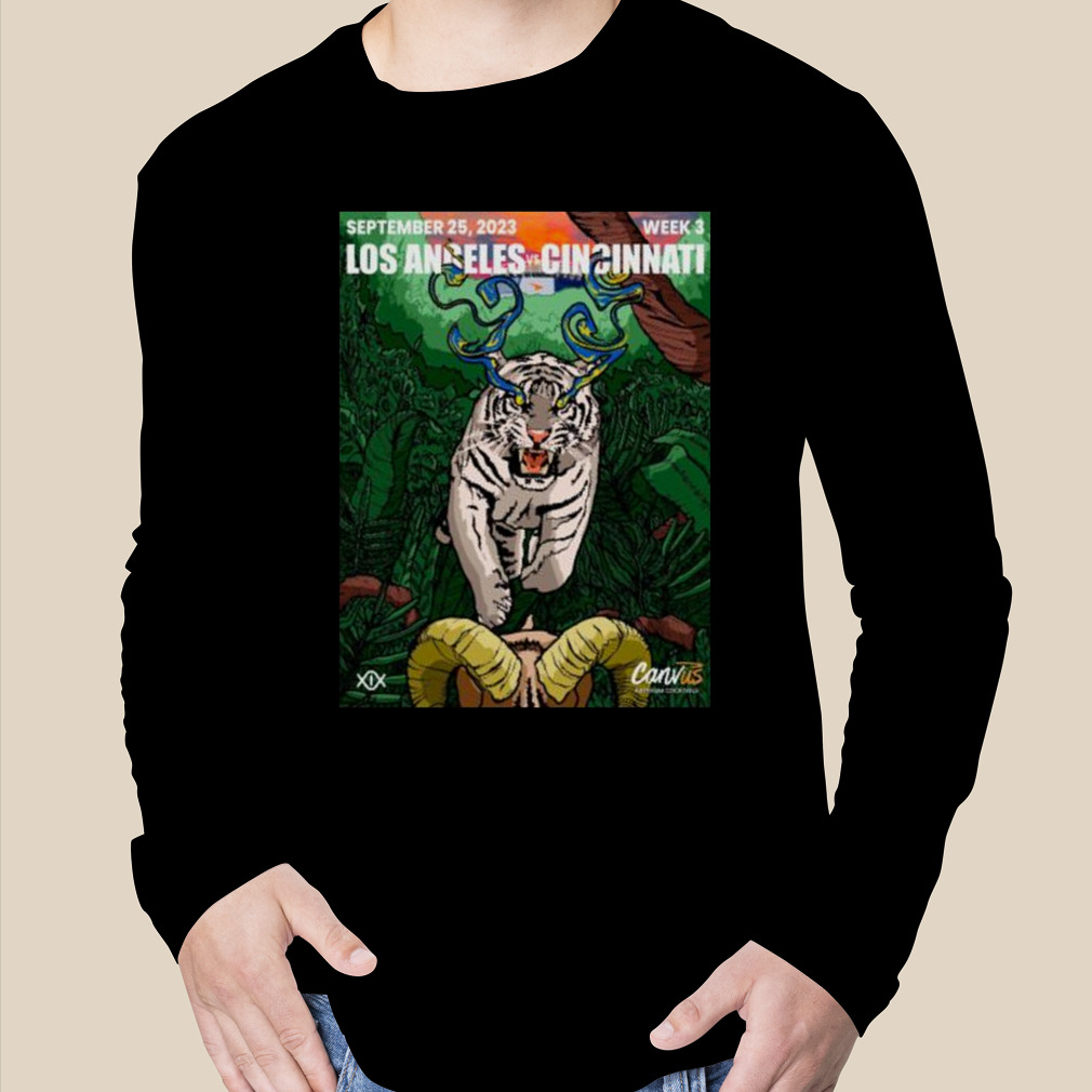 Cincinnati Bengals vs Los Angeles Rams September 25 2023 Week 3 Canvas Game  Poster Shirt - Guineashirt Premium ™ LLC