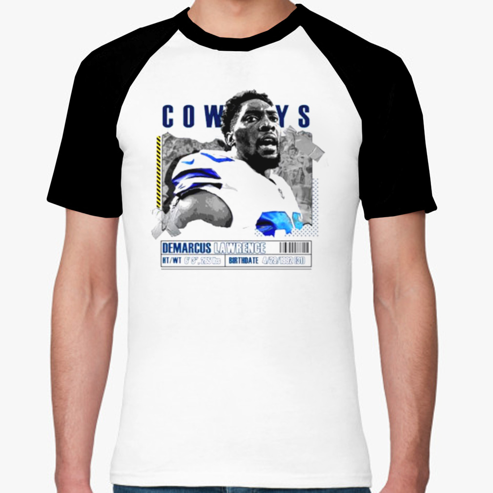 DeMarcus Lawrence Football Paper Poster Cowboys 2 Women's T-Shirt