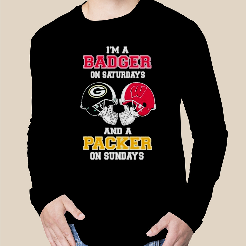 I'm A Badgers On Saturdays And A Packers On Sundays Helmet 2023 T