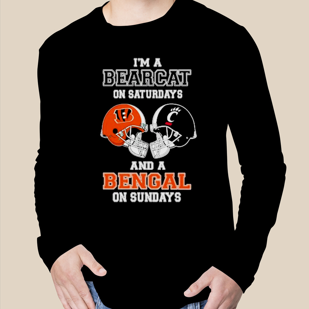 I'm A Bearcats On Saturdays And A Bengals On Sundays Helmet 2023 T Shirt -  Limotees