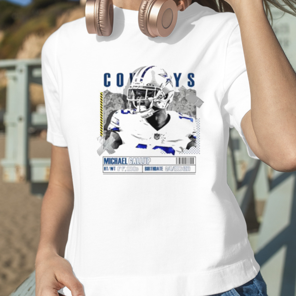 Michael Gallup Football Paper Poster Dallas Cowboys shirt