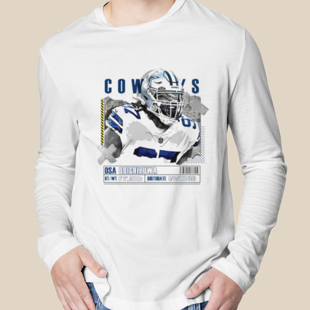 Osa Odighizuwa Football Paper Poster Dallas Cowboys shirt - Guineashirt  Premium ™ LLC