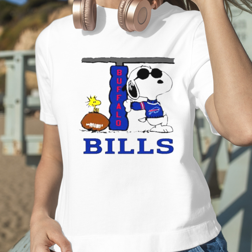 The Buffalo Bills Joe Cool And Woodstock Snoopy Mashup Youth Sweatshirt 