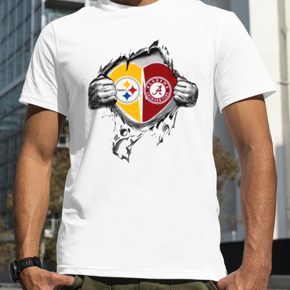 Blood Inside Me Pittsburgh Steelers And USC Trojans 2023 shirt - Limotees